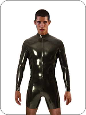 Mens Rubber Surf Suit Long Sleeve (Latex Shortanzug ) Thick